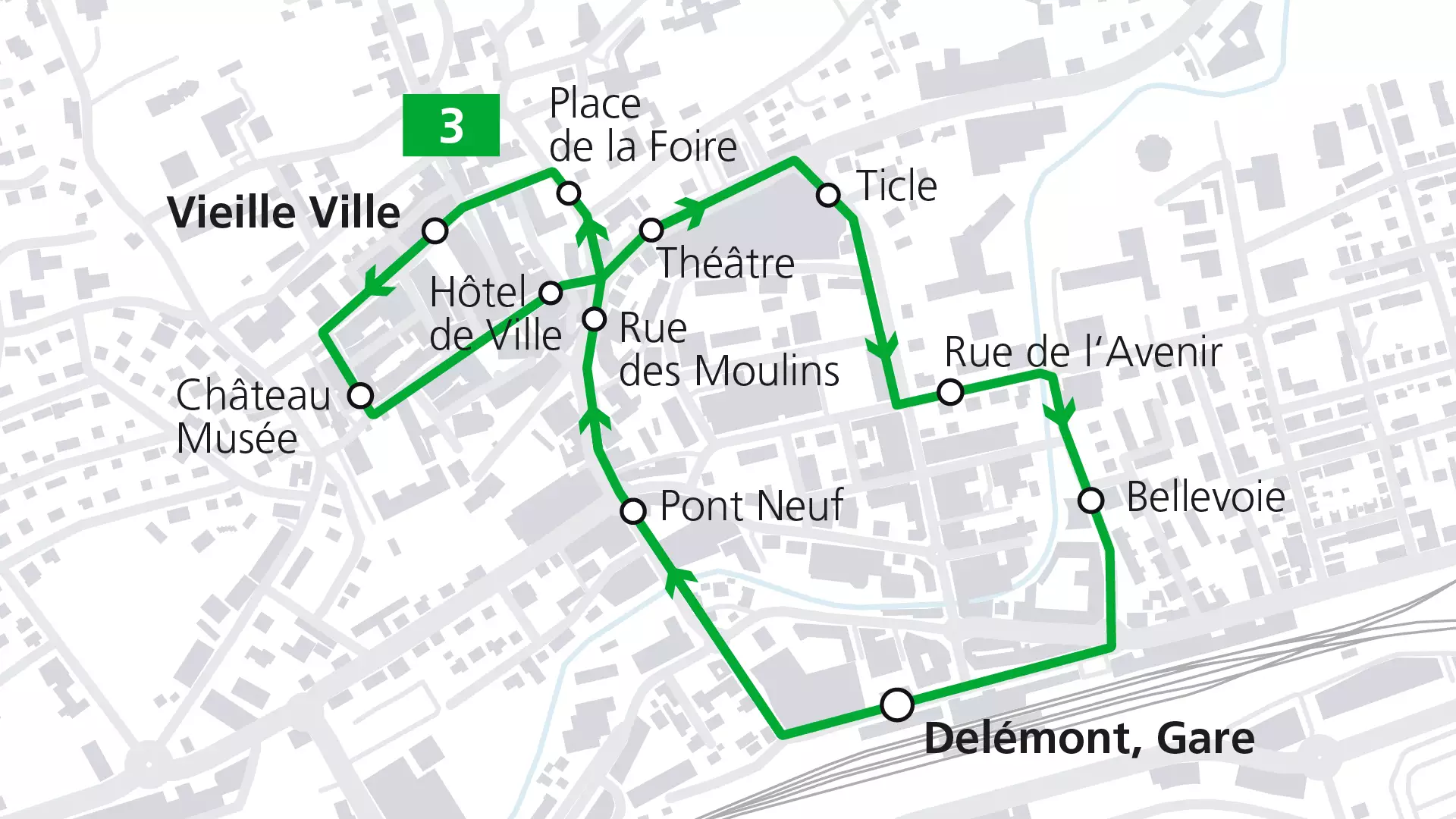 Une nouvelle ligne en ville de Delémont - Le samedi gratuite