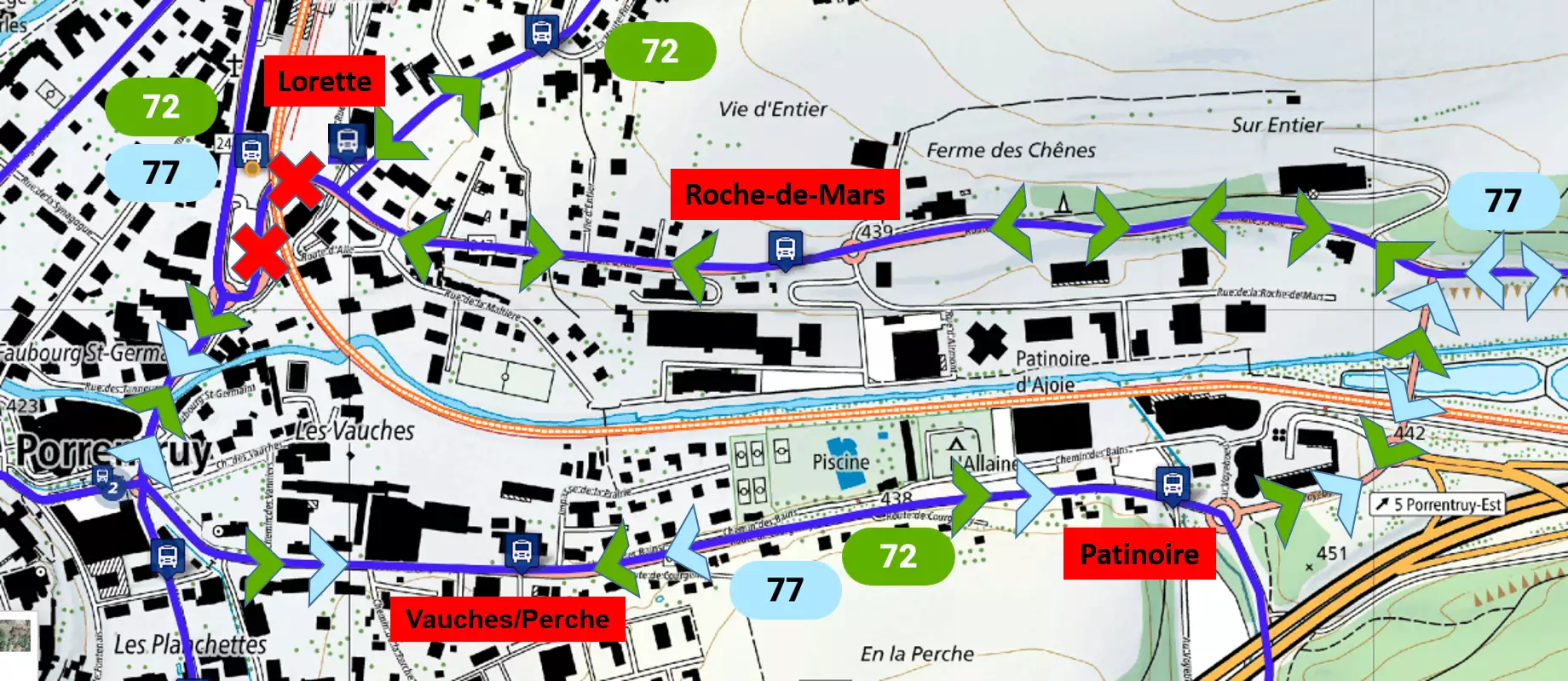 Carte-travauix-d%C3%A9viation-pont-st-Germain-lignes-72-77
