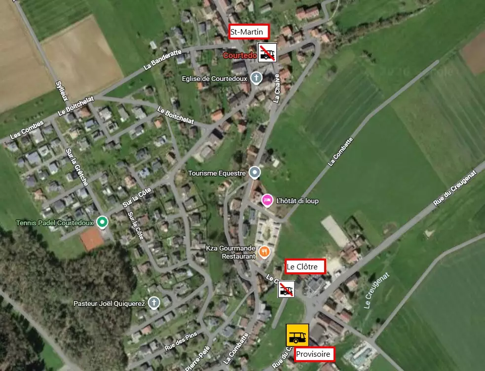 Plan Courtedoux