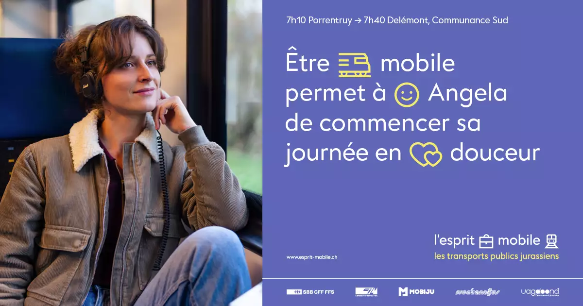 Exemple de visuel de la premi&egrave;re campagne Esprit mobile